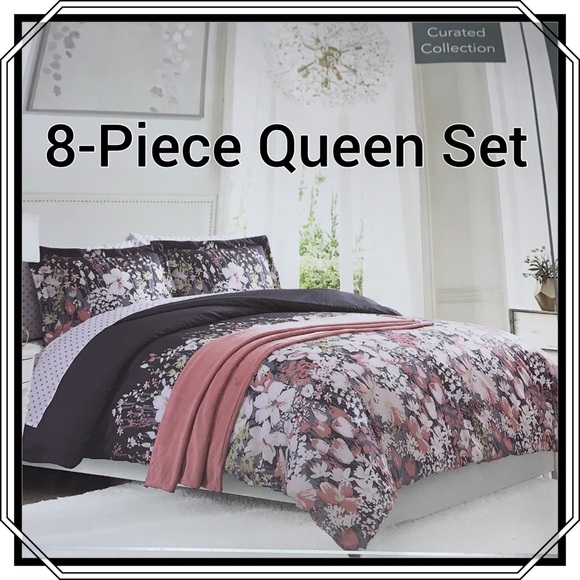 Rachel Ashwell Bedroom Queen Comforter Set,8-Piece - Picture 16 of 16
